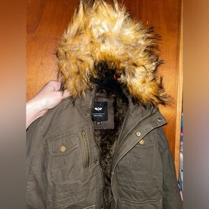 Winter Parka with Fur Trimmed Hood -NWT